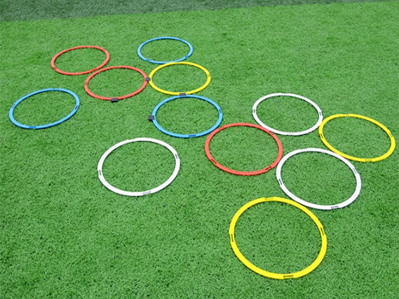 Anéis de treinamento de pés para futebol
